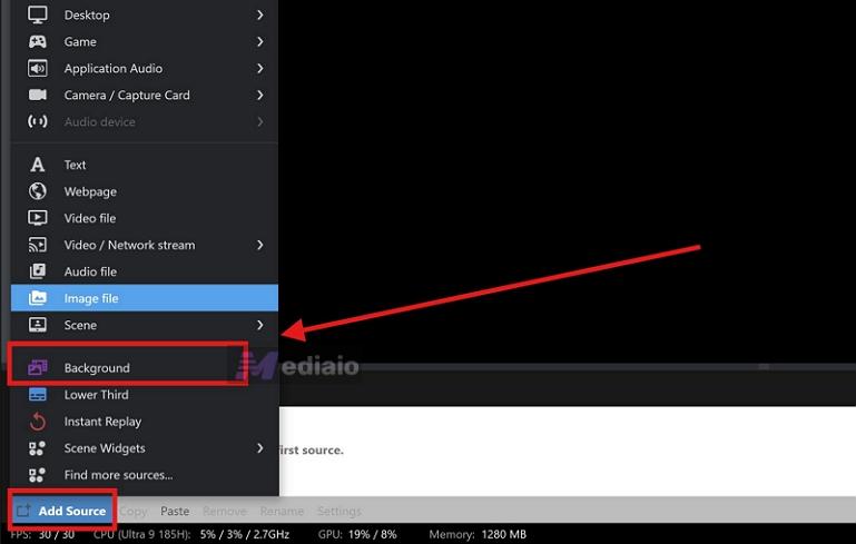 choose Background | Add a Background to a Music Performance on AI