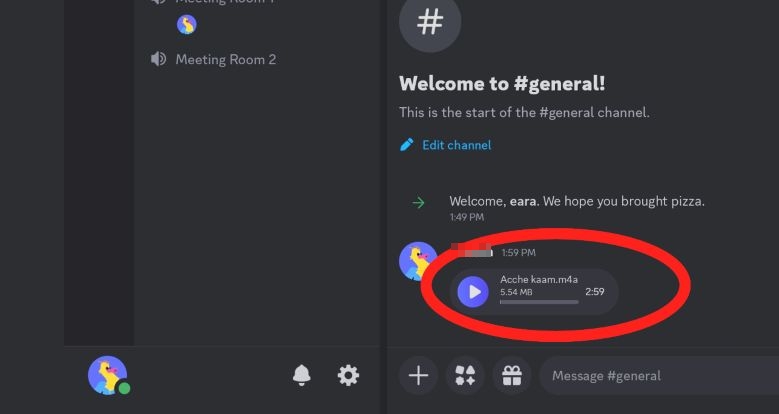 appear as audio message | Discord Music Bots That Play YouTube Music