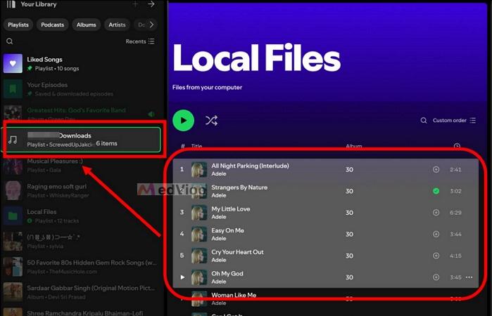added local files | Add Songs to Playlists on Spotify
