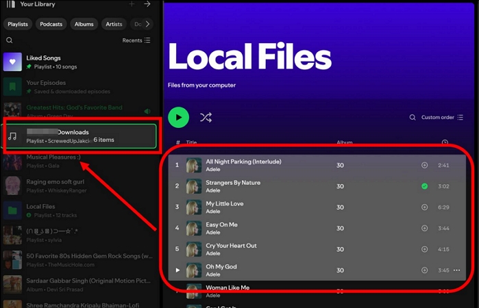 added local files | Add Songs to Playlists on Spotify