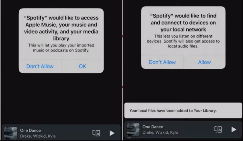tap Allow | Add MP3 to Spotify