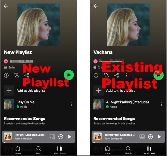 select a playlist | Add MP3 to Spotify