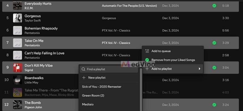 add multiple songs | Add Songs to Playlists on Spotify