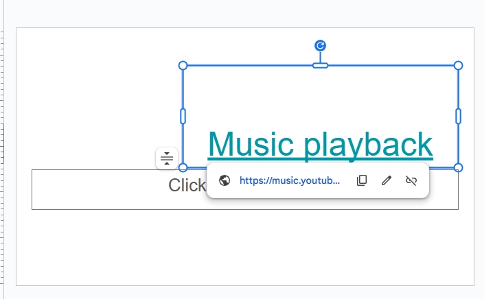 click element | Add Music to Google Slides from YouTube