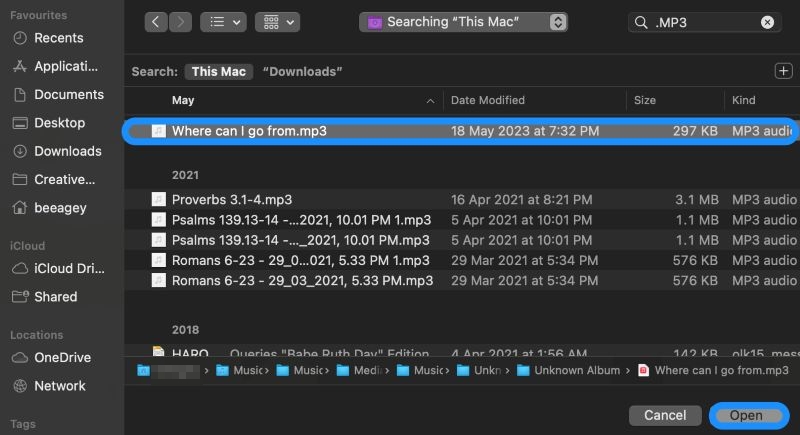 open Mediaio folder | Add Music to Google Slides from YouTube