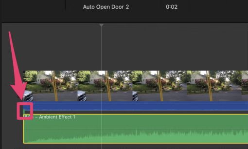 green connecting line | Add Music to iMovie