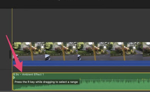 separate lane | Add Music to iMovie