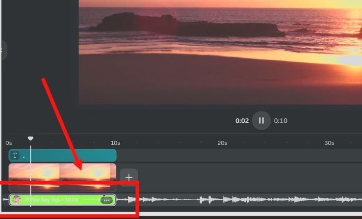 click the song | Add Music to Canva from Spotify