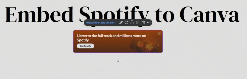 sign into Spotify for full playback | Add Music to Canva from Spotify