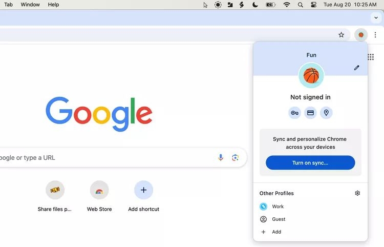 profile window | Add and Switch Accounts on Spotify