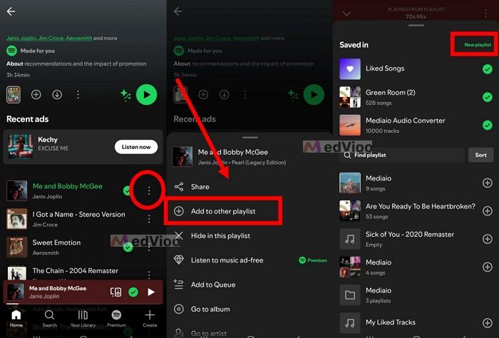 select Add to playlist | Add Songs to Playlists on Spotify