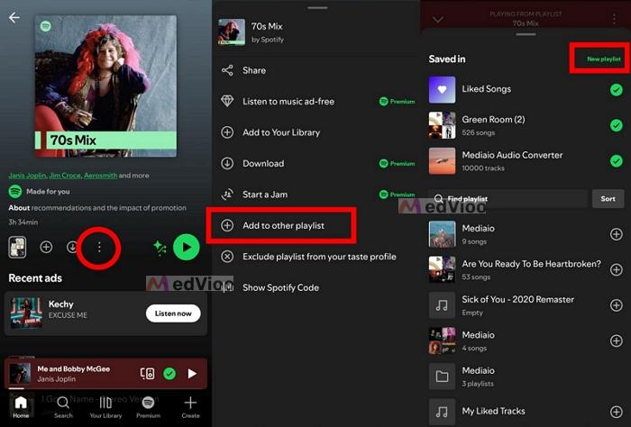 look for Add to other playlist | Add Songs to Playlists on Spotify