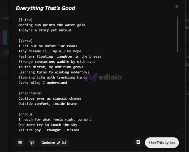 paste own lines | AI Music Extenders