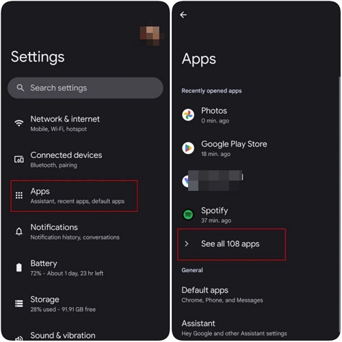 hit See all apps | Why Is Spotify So Slow