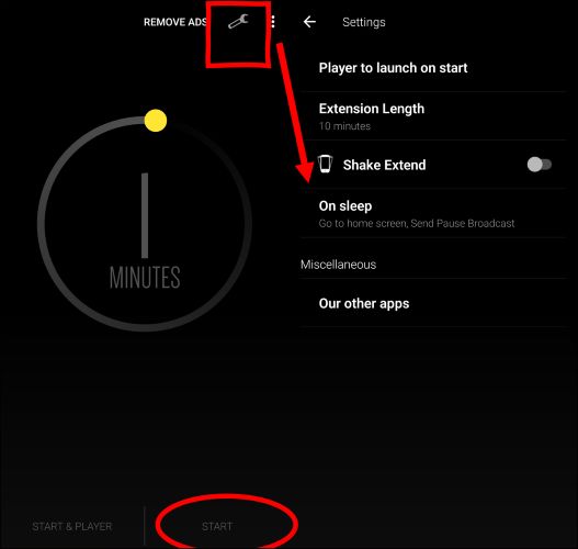 stop music playback | Pandora Sleep Timer