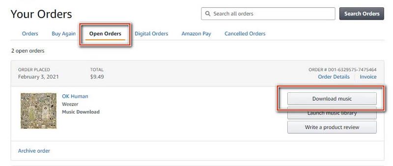 save the Amazon Music | download amazon music without the app