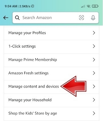 Manage Your Content and Devices | amazon music not working