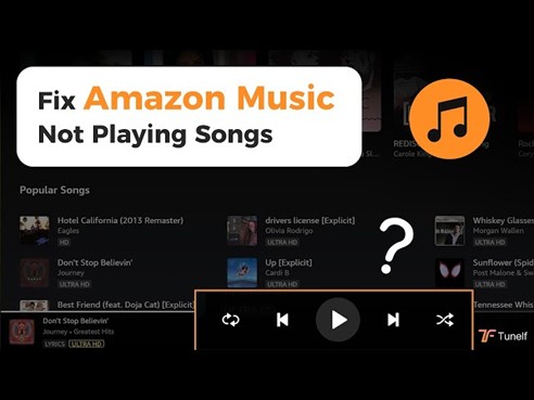 serious system errors | amazon music not playing songs