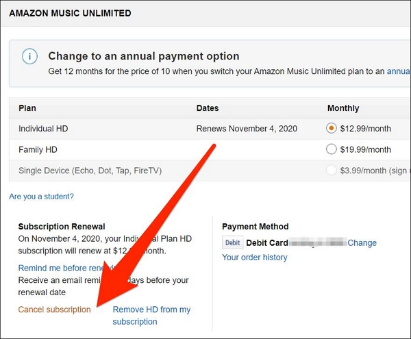 Cancel Amazon Music Unlimited | Amazon Music