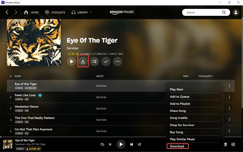 Play offline | Amazon Music