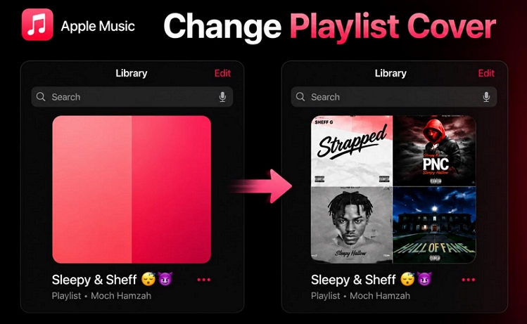 4 album cover | Change Apple Music Playlist Covers