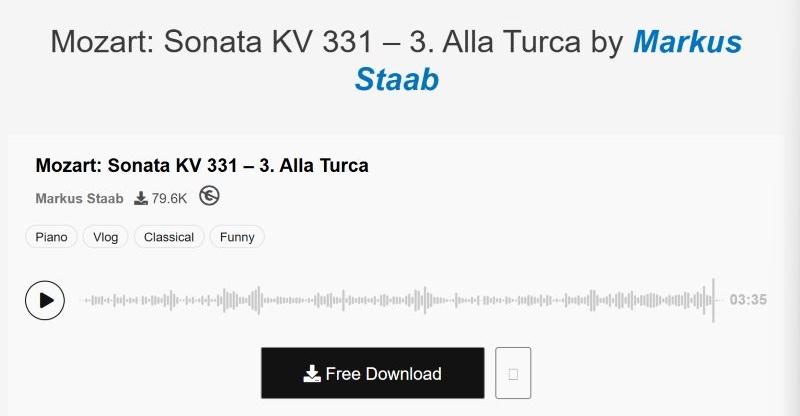 press Free Download | Copyright-Free Classical Music