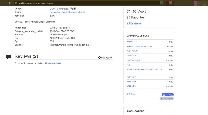 select SHOW ALL | Copyright-Free Classical Music