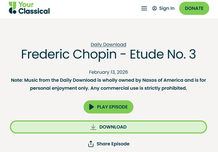 confirm the download | Copyright-Free Classical Music