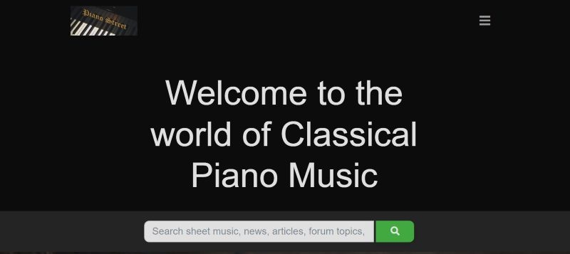 PianoStreet.com | Get Free Piano Sheet Music as PDF