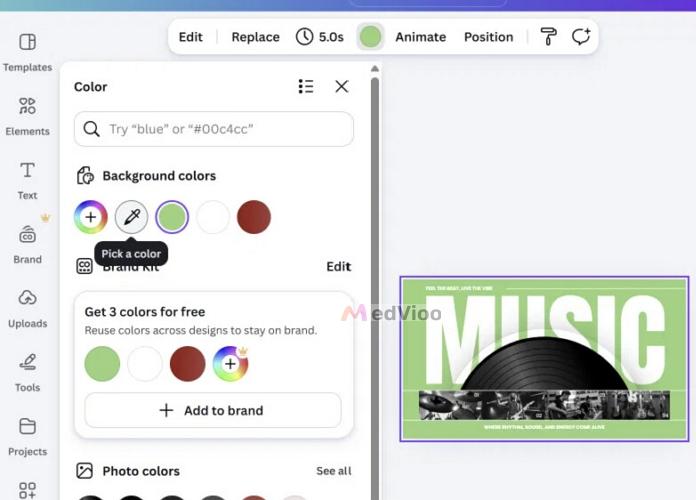 choose slide background | Spotify Slides Templates