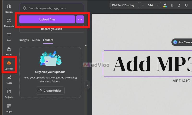 click Upload files | Spotify Slides Templates