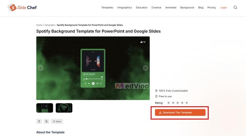 click Download This Template | Spotify Slides Templates