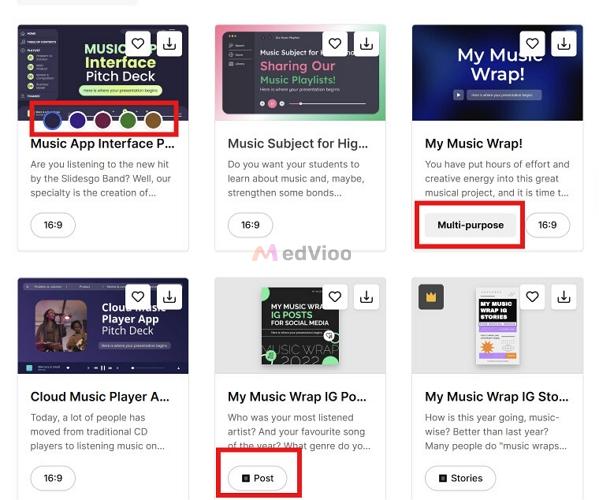choose color | Spotify Slides Templates