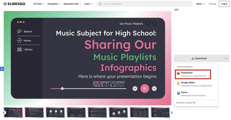 choose tool | Spotify Slides Templates