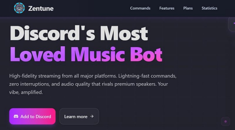 ZenTune | Discord Music Bots That Play YouTube Music