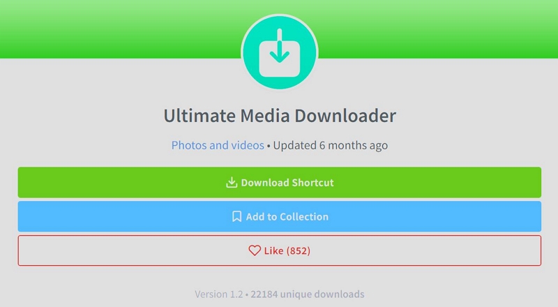 Ultimate Media Downloader | YouTube Video Downloader Shortcuts
