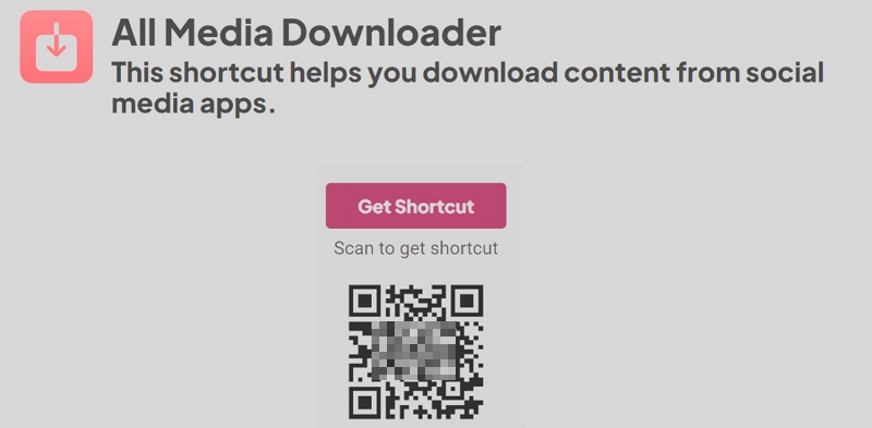 All Media Downloader | YouTube Video Downloader Shortcuts