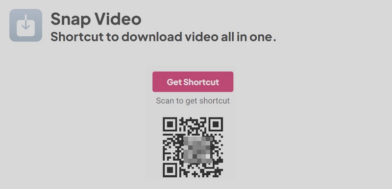 Snap Video | YouTube Video Downloader Shortcuts
