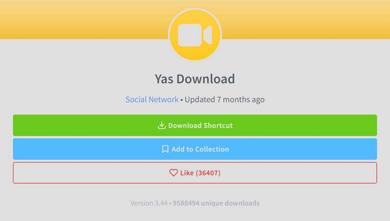 Yas Download | YouTube Video Downloader Shortcuts