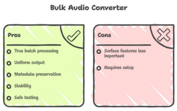 converting at scale | offline audio converter for bulk processing