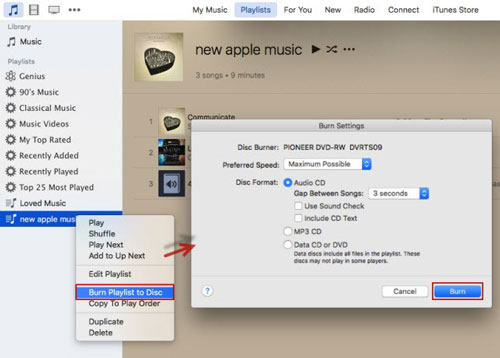 Burn the M4P File to a CD | m4p to mp3