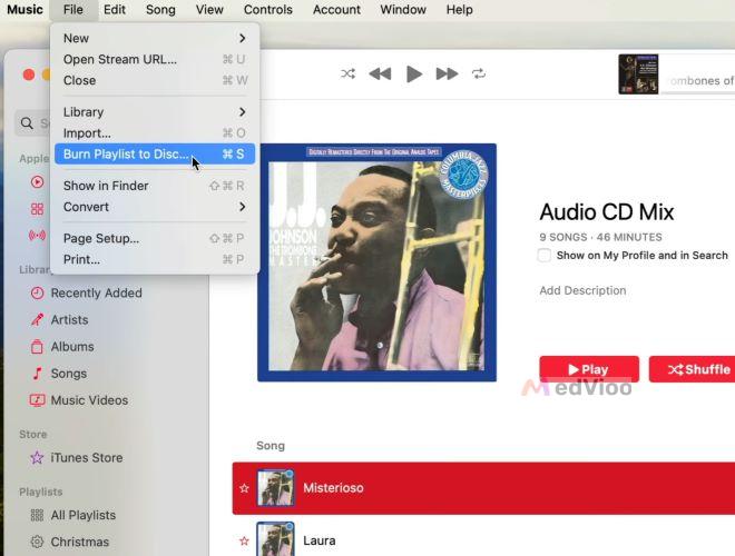 click Burn Playlist to Disc | Burn CD from Spotify