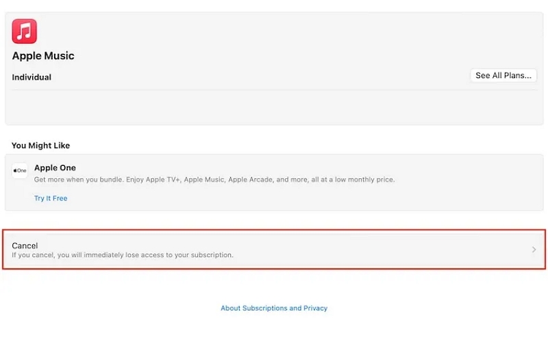 Apple Music | cancel apple music subscription