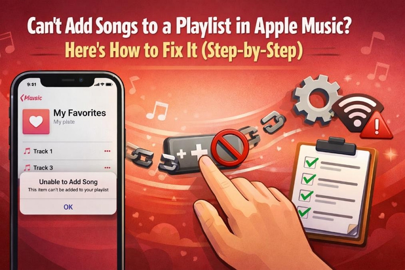 can not add to playlist | cant add songs to playlist apple music app