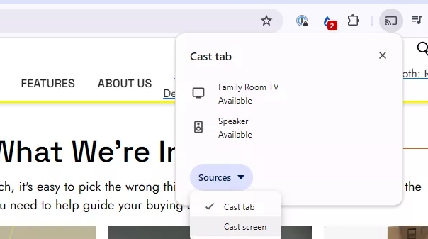 click Cast screen | Get Spotify on VIZIO TV