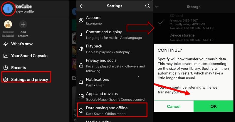 tap OK | Download Spotify Songs to SD Card