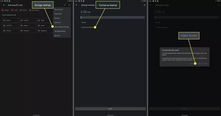 choose Format SD card | Download Spotify Songs to SD Card
