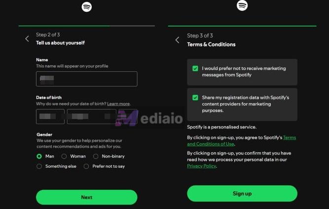 enter display name | Change Spotify Username