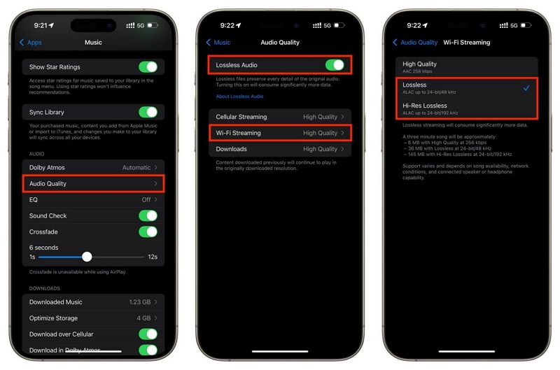 limited cache control | reduce the size of songs apple music