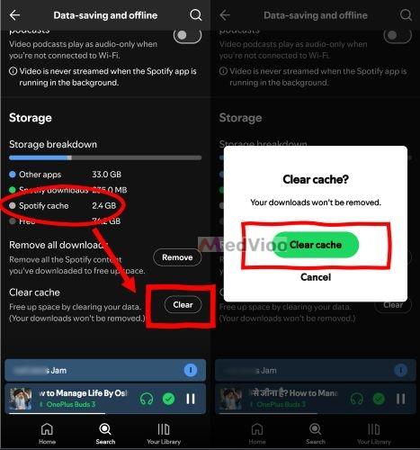 removed temporary files | Clear Spotify Cache